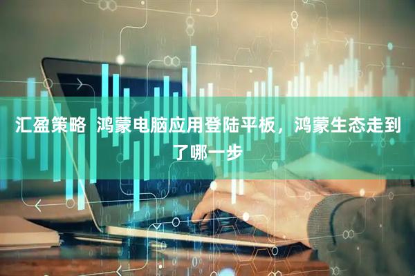 汇盈策略  鸿蒙电脑应用登陆平板，鸿蒙生态走到了哪一步