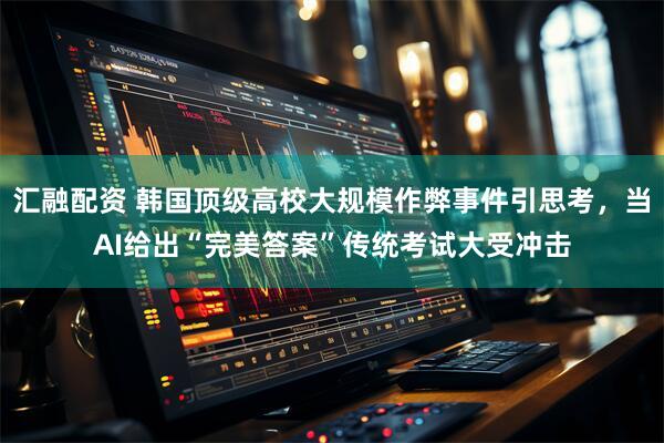 汇融配资 韩国顶级高校大规模作弊事件引思考，当AI给出“完美答案”传统考试大受冲击