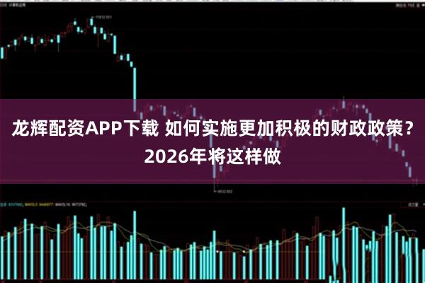 龙辉配资APP下载 如何实施更加积极的财政政策?2026年将这样做