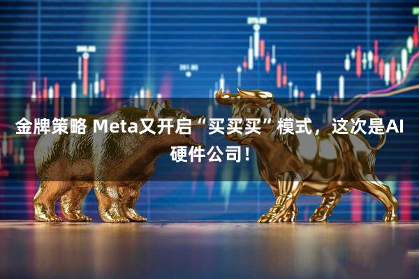 金牌策略 Meta又开启“买买买”模式，这次是AI硬件公司！