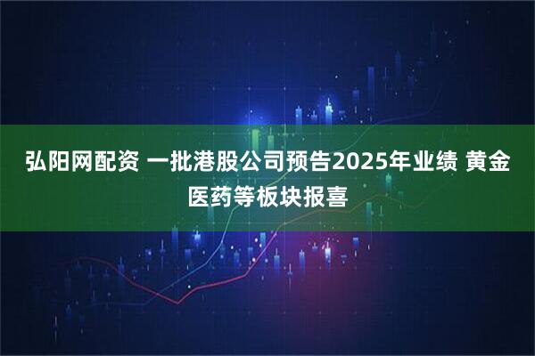 弘阳网配资 一批港股公司预告2025年业绩 黄金医药等板块报喜